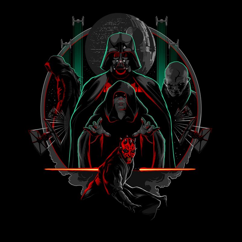 Men's Star Wars Villains of the Dark Side Circle T-Shirt, 2 of 4