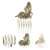 Unique Bargains Women's Portable Butterflies Side Comb Vintage Gold Tone 1 Pc - 3 of 4