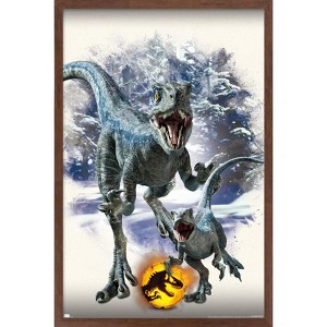 Trends International Jurassic World: Dominion - Blue and Beta Focal Framed Wall Poster Prints - 1 of 4
