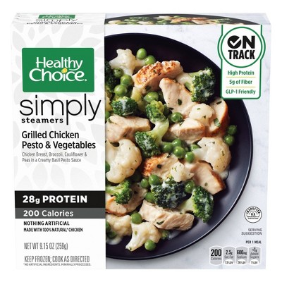 Healthy Choice Simply Steamers Frozen Grilled Chicken Pesto and Vegetables - 9.15oz