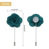 Unique Bargains Camellia Boutonnieres Pins for Formal Party Easy to Use Artificial Flowers 12pcs - 2 of 4