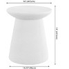 Hollie 18" Minimalist Modern Drum Accent Table Pedestal - JONATHAN Y - 3 of 4
