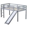 NicBex Twin Size Loft Bed Low Height Wooden Bed Frame with Slide, Ladder and Full Length Guardrail, No Box Spring Required, Space Saving - 3 of 4