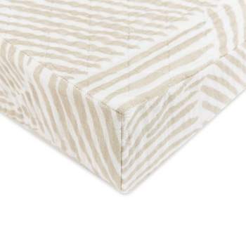 Babyletto Oat Stripe Quilted Muslin Changing Pad Cover