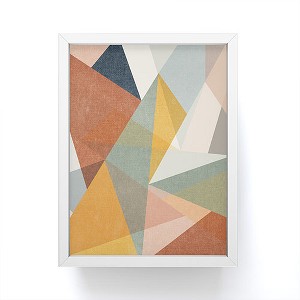 Little Arrow Design Co modern triangle mosaic multi Framed Mini Art Print - Society6 - 1 of 3