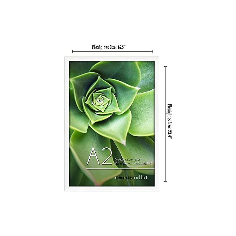 Americanflat Poster Frame with plexiglass - Available in a variety of sizes and styles, 2 of 8