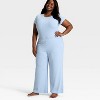 Women's Pointelle Short Sleeve Shirt and Pants Pajama Set - Auden™ - 3 of 3