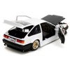 1986 Toyota Trueno (AE86) RHD (Right Hand Drive) White with Black Hood "JDM Tuners" Series 1/24 Diecast Model Car by Jada - 4 of 4