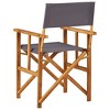 vidaXL Director's Chair - Solid Acacia Wood - Weather-Resistant - Folding Design - 4 of 4