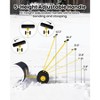 Snow Pusher with Wheels,  5-Position Adjustment Handle Snow Plow, Rolling Shovels for Driveway - 3 of 4