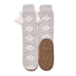 MUK LUKS Women's Tassel Slipper Socks - 1 of 2