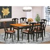 Dining Room Table Set for 8 - Solid Wood Chairs & Table - Cherry Finish - Furniture - 2 of 4