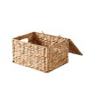 Attop Hyacinth Storage Basket with Lid Durable Handmade Woven Baskets Organizing Household Items - 2 of 4