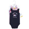 Hudson Baby Infant Girl Cotton Sleeveless Bodysuits, Whaley Cute Girl - image 2 of 4