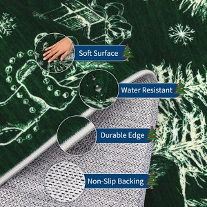 COZONY Christmas Area Rug, Non-Slip Ultra-Soft Low Pile Holiday Accent Rug for Bedroom, Living Room, Playroom, Nursery, Dining Room & Foyer - 1 of 3