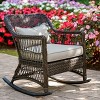 Leisure Made 2pc Pearson Wicker Rocking Chairs in Brown - 3 of 4
