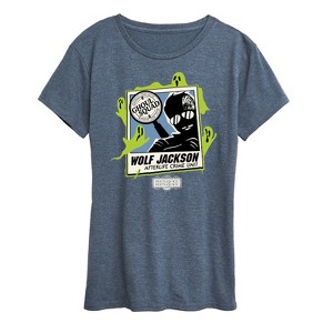 Women's - Beetlejuice - Beetlejuice Wolf Jackson Ghoul Squad Afterlife Crime Unit Short Sleeve Graphic T-Shirt - 1 of 4