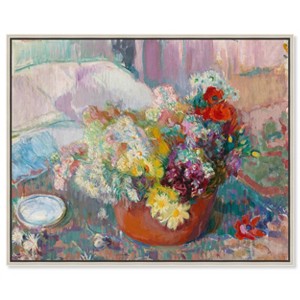 Art Remedy Magnus Enckell - Flowers 1913 Rustic Chic Farmhouse Wall Art Framed - 1 of 4