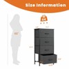 ALEXOUN Drawers Dresser for Bedroom,Storage Drawer Unit with Fabric Bins,Sturdy Metal Frame,Wood Tabletop for Guest Room,Entryway - 3 of 4