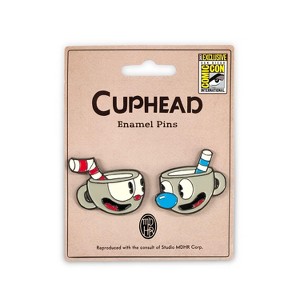 Just Funky Cuphead Enamel Collector Pin 2 Pack| San Diego ComiCon 2017 Exclusive - 1 of 4