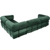Epoch Vents 115" Corduroy Upholstered L-Shaped Modular Sectional Sofa Bed, Flexible Configuration - 4 of 4