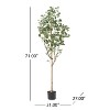 NicBex Artificial Tree Faux Plants 6FT Artificial Eucalyptus Tree Indoor with Natural Wood Trunk, Room Decor for Home, Foyer - 4 of 4