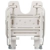 HealthSmart Wall Mount Fold Away Bath Chair Shower Seat Bench with Adjustable Legs, FSA and HSA Eligible, Seat 16 x 16 Inches, White - 2 of 4