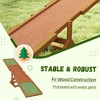 Wooden Dog Agility Seesaw for Training and Exercise, Weather Resistant, 83" L x 16" W x 14" H - 4 of 4
