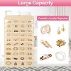 Portable Jewelry Organizer Case PU Leather Travel Box for Rings Earrings Necklaces Beige. - 4 of 4