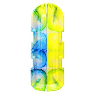Emsco ESP 48" Day Glow Sno Twin Toboggan TwoRider Sled - Neon Tie-Dye - 1 of 3