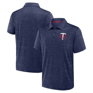MLB Minnesota Twins Men's Heather Polo T-Shirt - 1 of 3