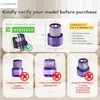 Nispira True HEPA Vacuum Filters Replacement for V10 Cyclone Series, V10 Animal, V10 Absolute, V10 Total Clean, SV12, Compare to Part#969082-01, 4 Pk - 4 of 4