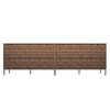 Farmhouse Sideboard Buffet Storage Cabinet with Strip Skeleton Door and Adjustable shelves, for living room dining room kitchen - 4 of 4