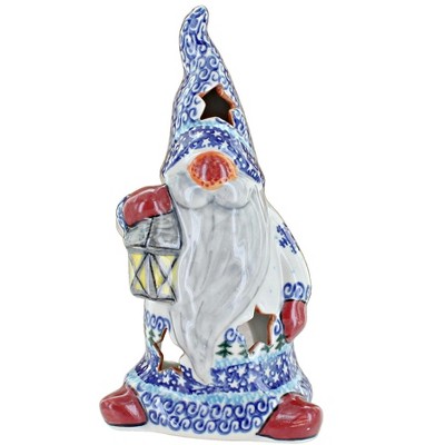 Blue Rose Polish Pottery 591 Vena Gnome Luminary