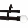 Urbanest Crystal Ball Manhattan 1-inch 3-4 inch Double Drapery Curtain Window Rod Set - 3 of 4
