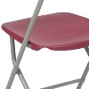 Emma and Oliver Set of 2 Stackable Folding Plastic Chairs - 650 LB Weight Capacity - 3 of 4