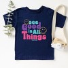 The Juniper Shop SmileyWorld See Good In All Things Toddler Short Sleeve Tee - 3 of 4