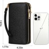 FATMOON Women’s Double Zipper RFID Blocking Large Capacity Wristlet Wallet - Lightweight Clutch Purse for Travel,Shopping & Daily Use - 3 of 4