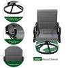 CLIHOME Outdoor Aluminium 360° Rotation Armrests Padded Chair(Set Of 2) - 4 of 4