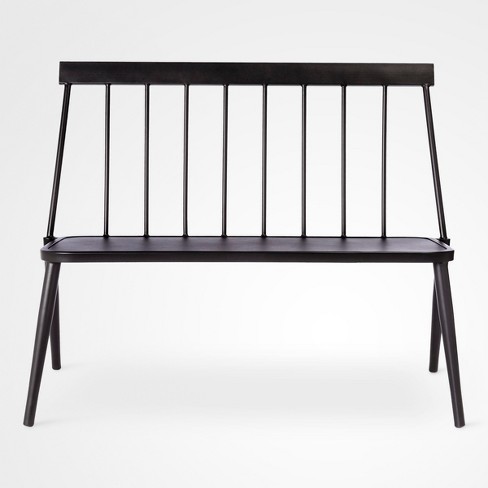 Windsor Metal Stack Patio Bench Black - Project 62™ : Target