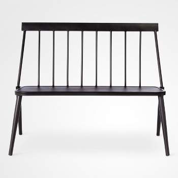 Windsor Metal Stack Patio Bench Black - Project 62™