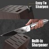 imarku Knife Set, 15-Pieces HC Stainless Steel Kitchen Knife Set With Built in Sharpener, Razor-Sharp Blade Knife Block Set With Non-Slip Handle - 3 of 4