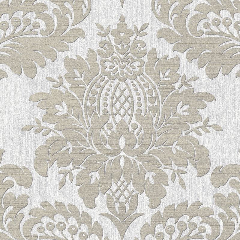 Archive Damask Grey Wallpaper, 4 of 5