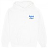 Mens Natural Light Label White Front and Back Print Hoodie - 2 of 4