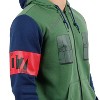Naruto Shippuden Anime Men's Kakashi Hatake Costume Cosplay Zippered Hoodie - 4 of 4