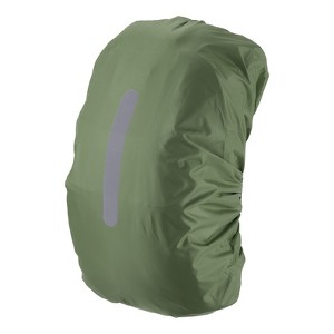 Unique Bargains Waterproof Backpack Rain Cover with Vertical Reflective Strap - 1 of 4