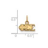 Black Bow Jewelry 14k Yellow Gold Plated Sterling Silver Phi Sigma Sigma Greek Life Extra Small Pendant - 2 of 3