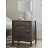 Signature Design by Ashley Calverson 2-Drawer Nightstand, Mocha Brown Finish - 2 of 4
