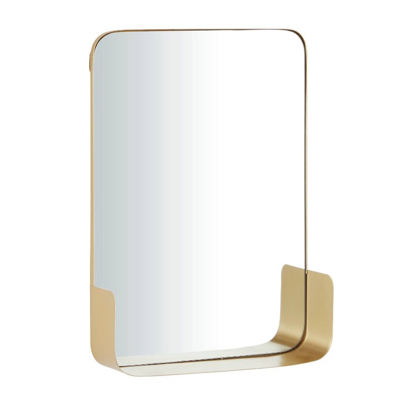 Metal 1 Shelf Wall Mirror - CosmoLiving by Cosmopolitan, 3 of 6