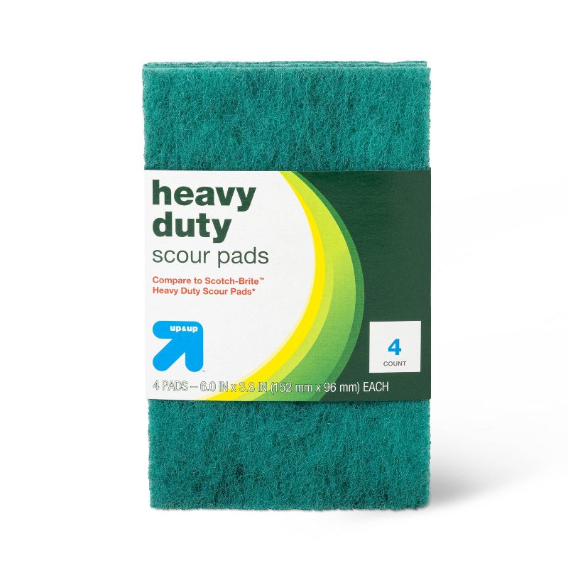Heavy Duty Scouring Pads - 4ct - up &#38; up&#8482;, 1 of 4